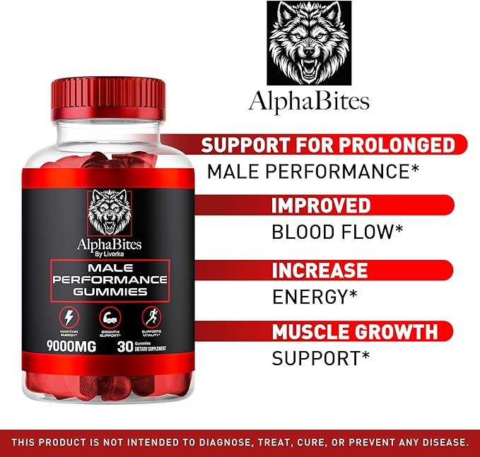 (5 Pack) Alpha Bites Men Gummies, AlphaBites Gummies, AlphaBites For Men Gummys Supplements, Alpha Bites Men, Alpha Bites Gummies, Alpha Bites Gummies For Men Performance, Alphabites Men, 150 Gummies