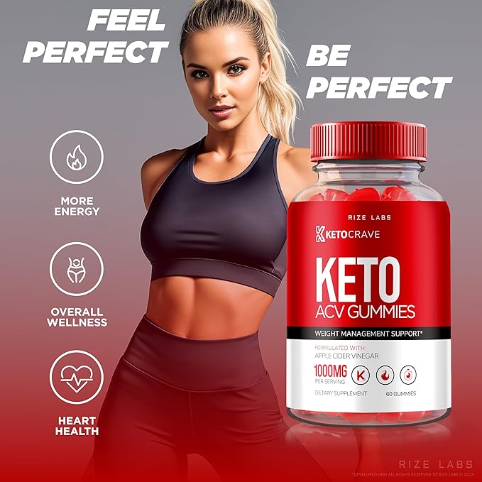 (2 Pack) Keto Crave Gummies - Keto Crave ACV Gummies, Keto Crave for Advanced Weight Loss, Keto + ACV Gummy, Maximum Strength Supplement, KetoCrave Gomitas Reviews (120 Gummies)
