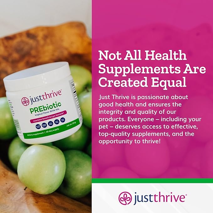 Just Thrive PREbiotic Powder - Digestive and Immune Support Supplement, 150 g
