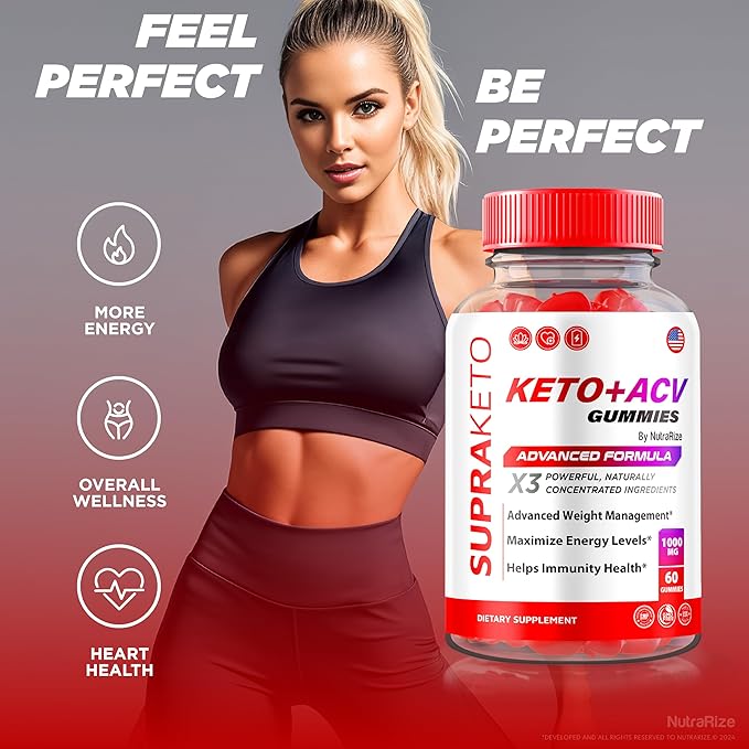 (2 Pack) Supra Keto ACV Gummies, Official Supra Keto + ACV Gummies, All Natural Apple Cider Vinegar Gummy, Keto Plus ACV Formula, ACV Keto Supplement Review (120 Gummies)