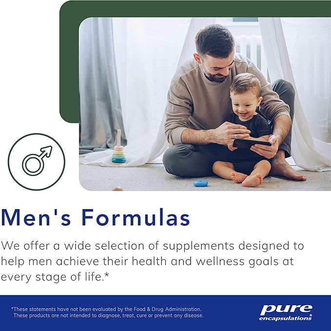 Pure Encapsulations Men's Nutrients - Multivitamin Mineral Supplement to Support Energy, Endurance & Stamina in Men Over 40* - with Vitamin D, Vitamin C & Trace Minerals - 180 Capsules