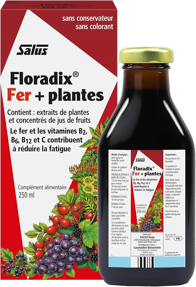 Floradix Liquid Iron and Vitamin Formula 250ml