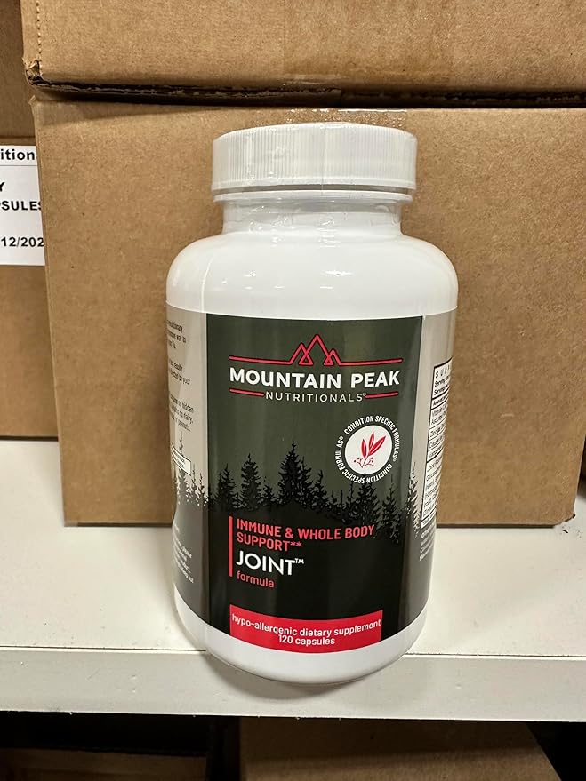 Mountain Peak Nutritionals Joint Formula - Joint Support Supplement with Glucosamine, Boswellia & Vitamin C - Supports Joint Flexibility & Mobility - Hypoallergenic Dietary Supplement (120 Capsules)