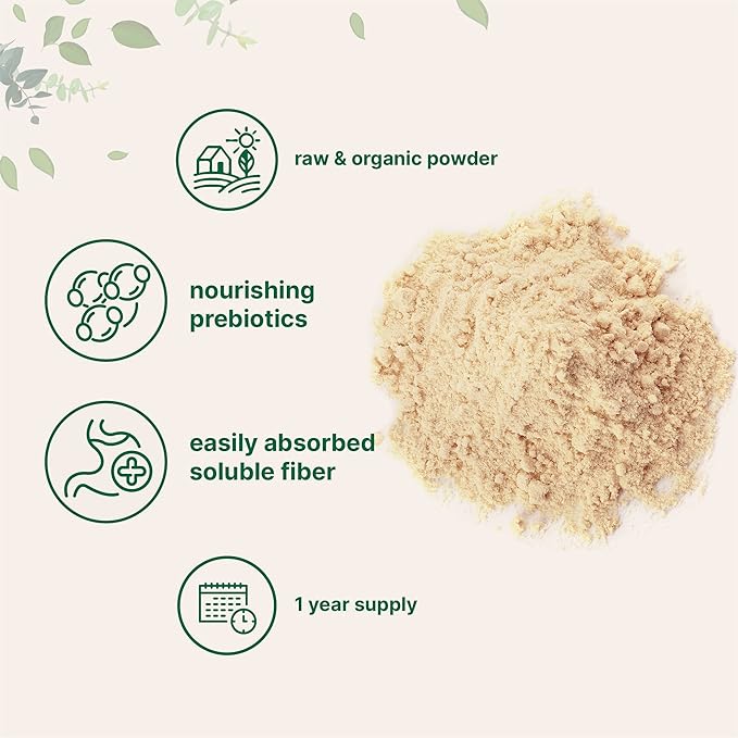 Micro Ingredients Organic Acacia Senegal Powder, 2 Pounds (32 Ounce), Instant Soluble Fiber Powder, Plant-Based Prebiotic Superfood for Gut Health, Non-GMO, No Gluten, Vegan