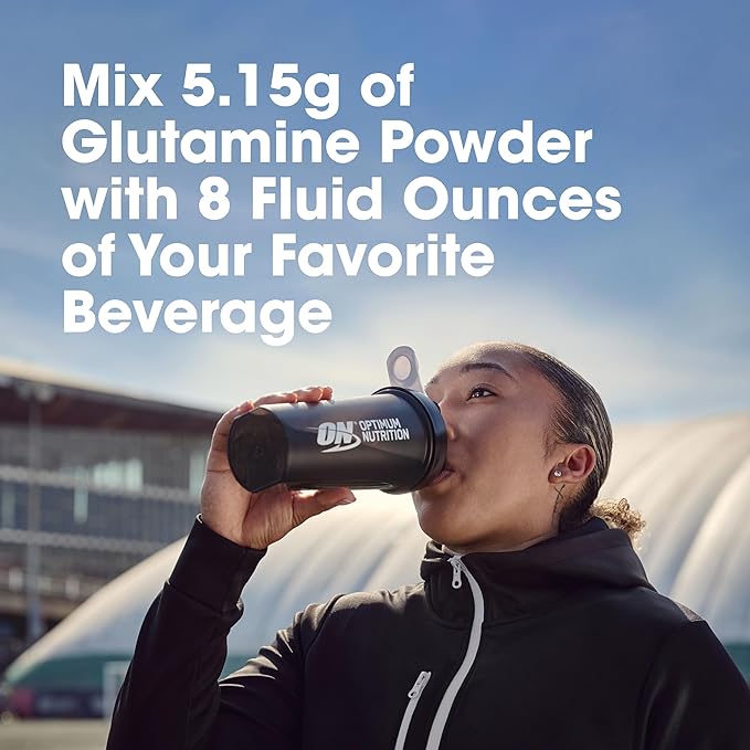 Optimum Nutrition L-Glutamine Muscle Recovery Powder, 1000 Gram, 194 Servings (Pack of 1)