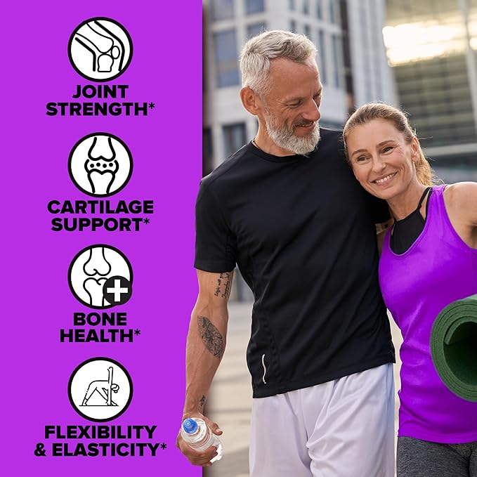 Labrada Nutrition Elastijoint, Grape - Glucosamine Joint Support Supplement Powder for Men & Women, Joint Pain Relief & Bone Health Supplement with MSM, Glucosamine Chondroitin MSM - Gluten-Free