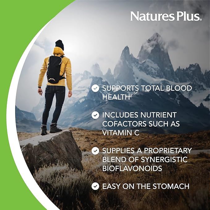 NaturesPlus Hema-Plex Iron - 60 Fast-Acting Softgels - 2 Pack - 85 mg Iron + Vitamin C & Bioflavonoids for Healthy Red Blood Cells - Vegan, Gluten Free - 40 Total Servings
