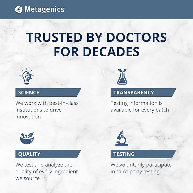 Metagenics Multigenics Intensive Care Without Iron - Multivitamin - Dietary Supplements for Everyday - with Quercetin, Beta-Carotene, Ascorbic Acid & More - Non-GMO - Gluten-Free - 180 Tablets