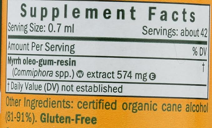 Herb Pharm Myrrh Liquid Extract for Immune System Support - 1 Ounce (DMYRR01)