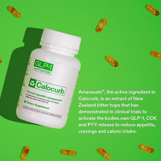 Calorie Control Supplement, 6X Natural GLP-1 Activator, 180 Count (2 Month Average Supply), Plant Based Dietary Supplement, Patented Formula, Manages Appetite, Hunger & Cravings
