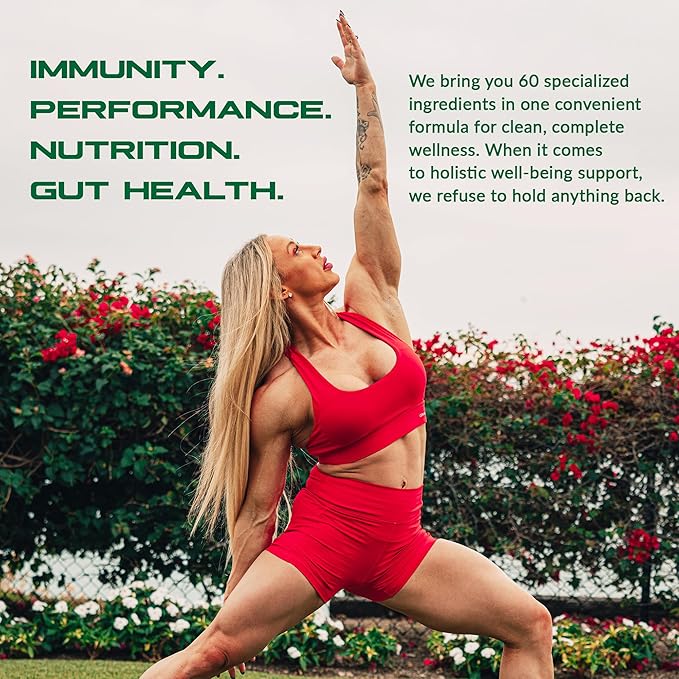 Granite Supplements Vital Shield - (30 Servings) Greens Superfood Powder - Fruit & Vegetable Super Foods Powder for Performance, Gut Health, Immunity & Nutrition, Lemon Lime Berry Greens