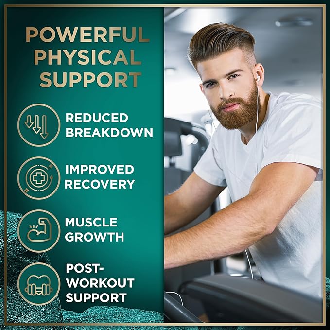 Essential Amino Acids Supplement - 3,000mg Amino Complex + All 9 Best Amino Acids for Muscle Growth, Power and Recovery - Leucine Amino Acid, Lysine, Isoleucine, Tryptophan - 120 Vegan, BCAA Capsules