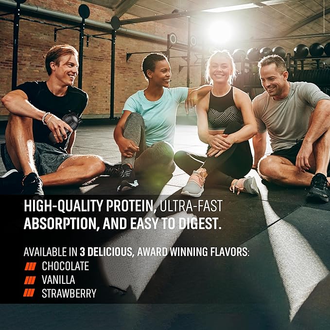 DL 100% Pure Whey Protein + Collagen + Magnesium | 43g. Protein & Essential BCAA´s | Muscle Gain, Recovery & Nutrient delivery | Low Fat Protein | Quik & Easy Mixing | 1 kg (1KG, Vanilla)