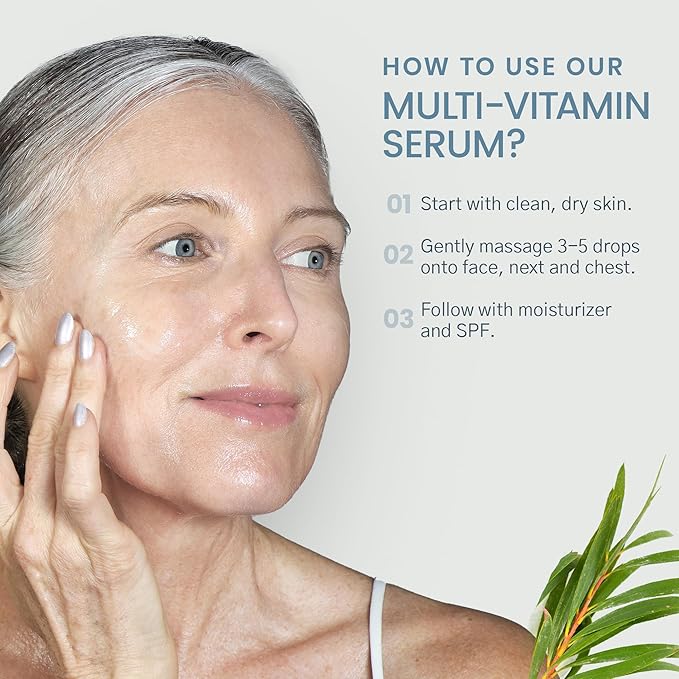 MULTI-VITAMIN Day & Night Serum with Vitamins A, B3, B5, B6, C & E, Niacinamide Serum for Face, Antioxidant Serum for Face, 30 ml