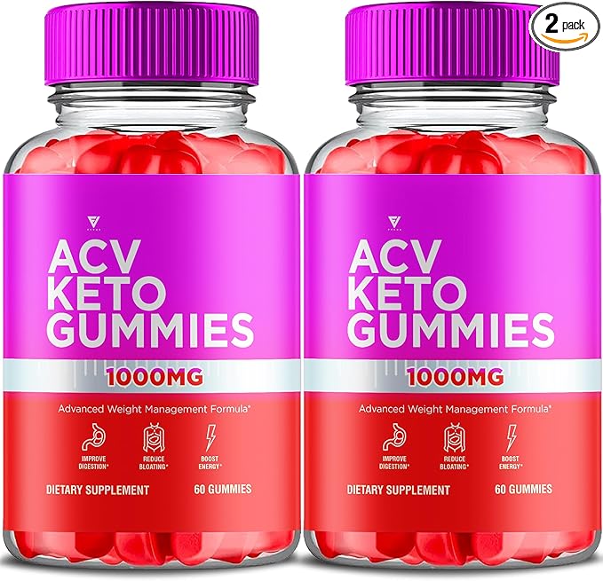 ACV Keto Gummies Advanced Weight Management Formula, ACV Keto Gummy + 1000mg Apple Cider Vinegar Detox Cleanse Support Supplement Women Men, Keto ACV Plus Vitamin B6 and B12 Gummies (60 Gummies)