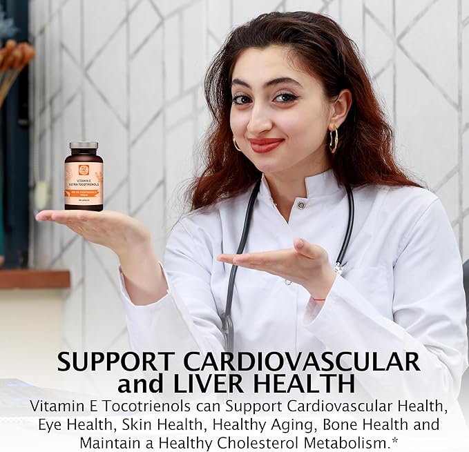 KALA HEALTH Ultra Tocotrienol 200mg Vitamin E Vegan – All 4 tocotrienols - Tocopherol Free - Supports Immune Health & Antioxidant Health Tocotrienols Supplement