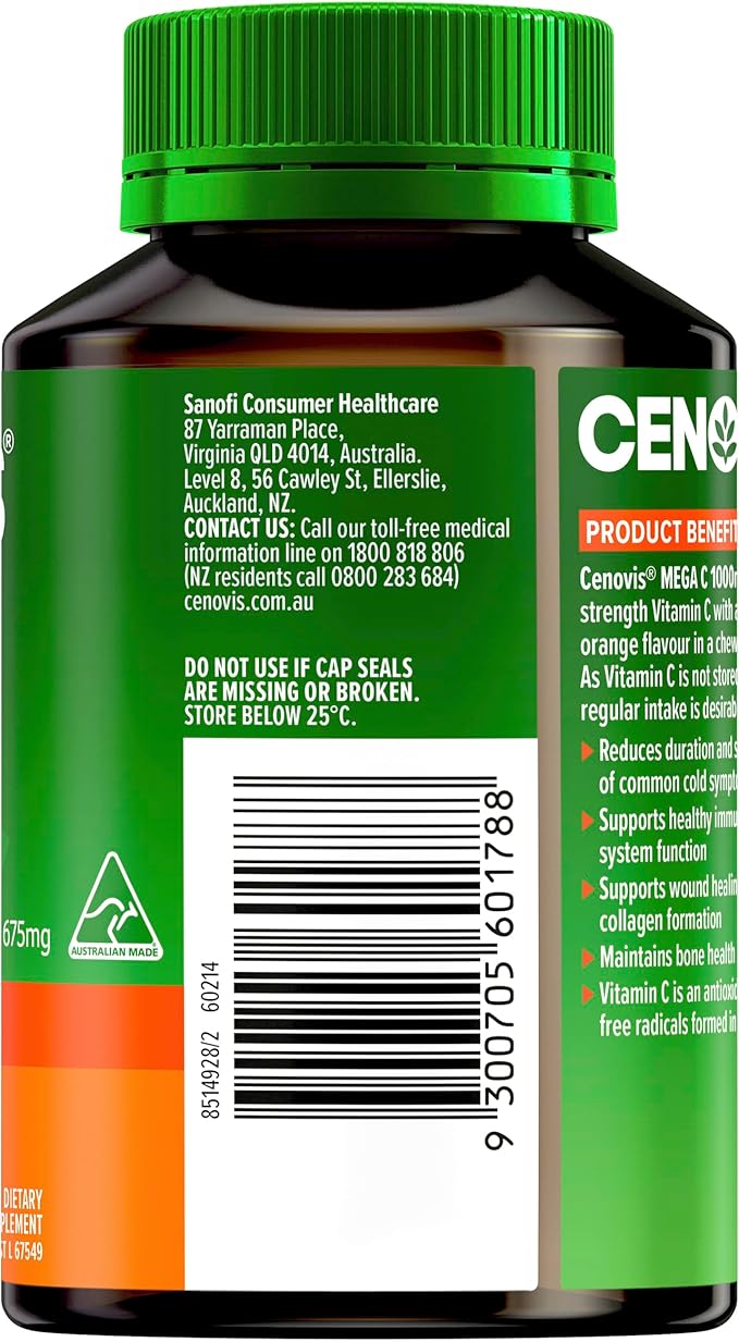 1000mg Orange Flavour Tablets
