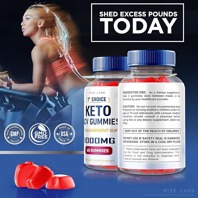 1st Choice Keto ACV Gummies for Advanced Weight Loss, All Natural Apple Cider Vinegar Keto Supplement, Extreme 2000mg Keto+ACV Gummy (60 Gummies)
