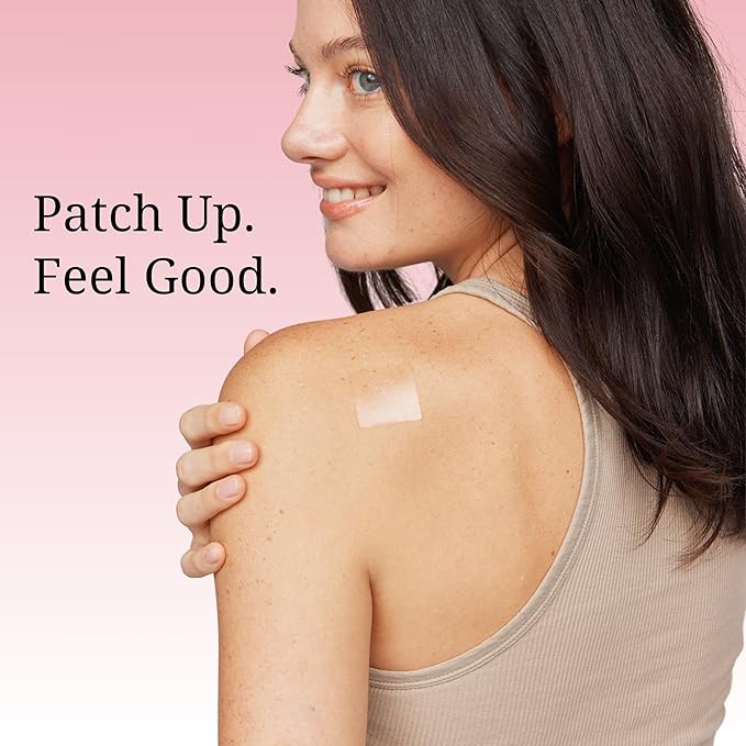 The Patch Remedy PreMenstrual Patch for Women - 30 Topical PMS Period Cycle Patches Containing Chasteberry Extract, Magnesium, Evening Primrose Oil, Dong Quai Extract, Curcumin, Vitamin B6 & E