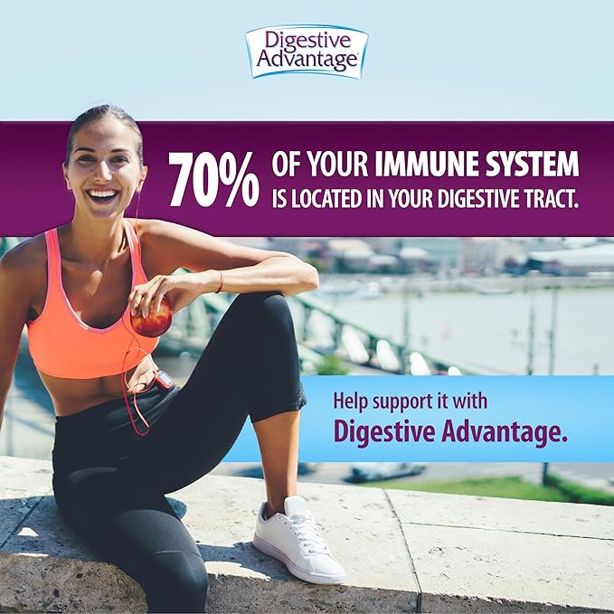 Digestive Advantage Probiotics For Digestive Health, Kids Probiotic Gummies, Daily Probiotics For Women, Men & Kids Minor Abdominal Discomfort, & Gut Health, 80ct Natural Fruit Flavors