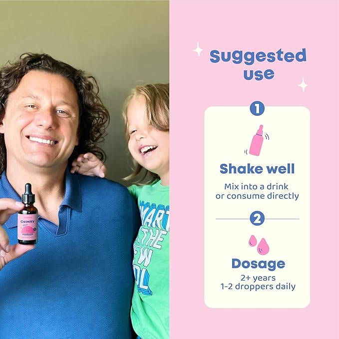 Magnesium Citrate Liquid - Magnesium Supplements for Kids - Sugar & Gluten Free Liquid Magnesium for Toddlers with Chamomile, Passion Flower Supplement - Magnesium Calm for Kids & Adults - 30 Servings