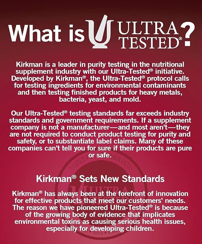 Kirkman - Buffered Vitamin C Powder - 7 oz - Potent Antioxidant - Supports Immune Health - Hypoallergenic