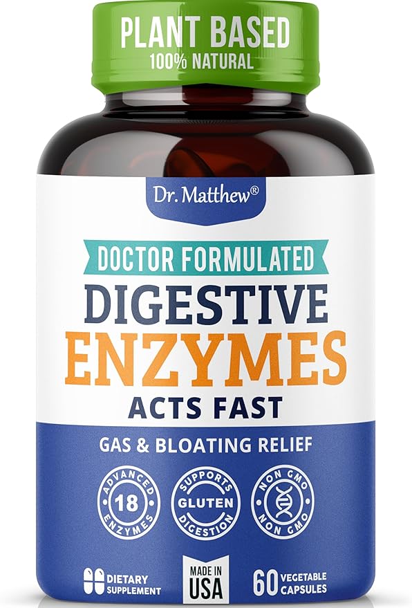 Best Digestive Enzymes for Women & Men with Lactase Lipase Amylase Bromelain. Enzymes for Digestion & Digestive Health. Gas and Bloating Relief for Women and Men. Gallbladder Enzymes & Supplements.