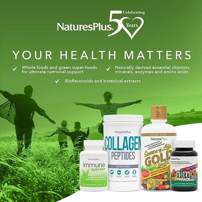 Natures Plus Vitamin D3 (Cholecalciferol) - 2500 iu, 90 Softgels - Bone Health, Heart Health & Immune System Support Supplement, Bioavailable Active Form - Gluten-Free - 90 Servings