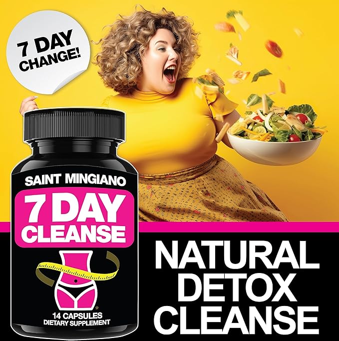 7 Day Cleanse Program | Colon Detox with Natural Laxative for Constipation & Bloating | Extra-Strength Senna Leaf Supplements | Strong for Some People.