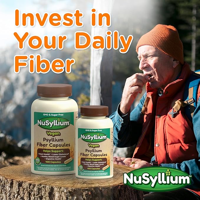Psyllium Husk Powder, USDA Organic, 30.5 Oz, Dietary Fiber Supplement with Brown Sugar, Helps Digestive Health* Natural Orange, 72 Servings