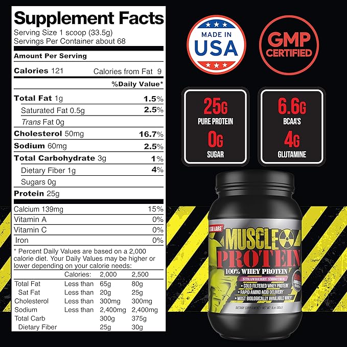Whey Protein Powder (15 lbs/Pack of 1) – Delicious Peanut Butter-Chocolate Flavor, Cold Filtered for Maximum Absorption, 25g Protein, 6.6g BCAAs/Serving,0g Sugar-Perfect for Muscle Building & Recovery