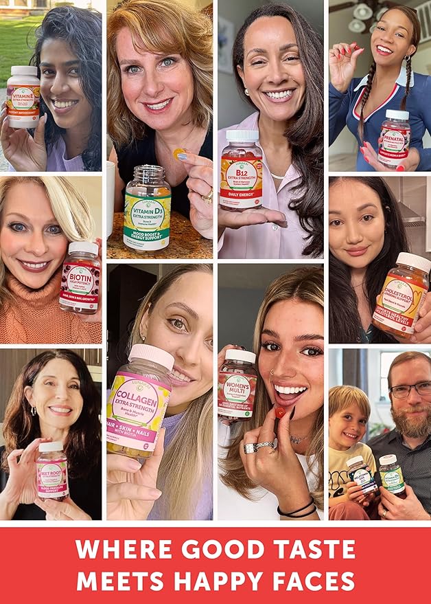 Vitamin B12 Gummies for Adults - Tastiest Proprietary Formula - 3000mcg Methyl B-12 High Absorption Energy Gummies - Non-GMO Vegan Vit B12 - Chewable B 12 for Energy Support and Bone Health - 6 Pack