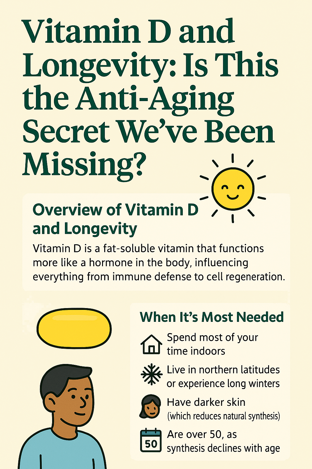 Vitamin D and Longevity: Is This the Anti-Aging Secret We’ve Been Missing?