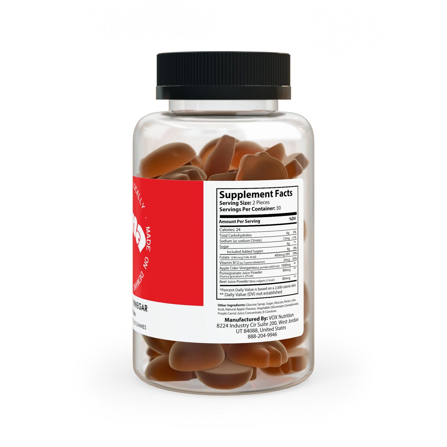 vyna Apple Cider Vinegar Gummies – 3-Pack (180 Gummies)