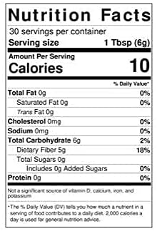 Prebiotic Fiber Supplement for a Healthy Gut | Fiber Powder with Zero Grit Zero Taste and No Bloating or Gas | Feel Full Faster | Keto Non-GMO Gluten Free Vegan 30 Servings