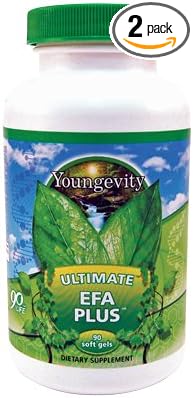 Youngevity Ultimate EFA Plus – Essential Fatty Acids, 90 Soft Gels – Balanced Fish Oil Formula for Heart, Brain, Joint, Skin Health – Omega-3, Omega-6, Omega-9 Supplement for Optimal Health Support