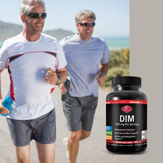 Olympian Labs DIM 100mg - DIM Diindolylmethane Supplement Capsules Supporting Hormone Balance, Clear Skin, PCOS, & Aid in Fitness and maintaining Lean Muscle - 120 Daily Capsules