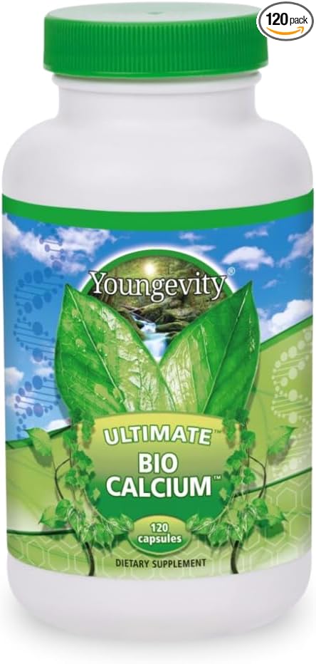 Youngevity Bio Calcium™ - Bioavailable Chelated Calcium + Magnesium, Zinc, Copper, Potassium, Boron - Absorbable Bone Support Supplement - (120 Capsules)