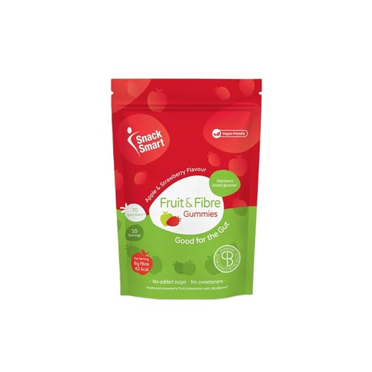 Fruit Fiber Gummies, 7 Pieces, 6g Fiber Per Pouch, Vegan, No Added Sugar