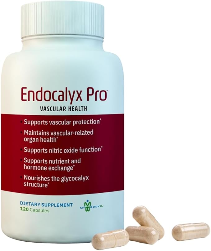 Endocalyx Pro - Vascular & Microcirculation Health Supplement 120 Capsules | Support Vascular Protection | Support Nitric Oxide Functions | Nourishes The Glycocalyx Structure