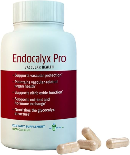 Endocalyx Pro - Vascular & Microcirculation Health Supplement 120 Capsules | Support Vascular Protection | Support Nitric Oxide Functions | Nourishes The Glycocalyx Structure