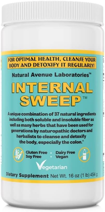 Internal sweep® - (454 grams Colon Cleanse & Detox Fiber powder, a potent blend of 37 herbs used by master herbalists for hundreds of years.
