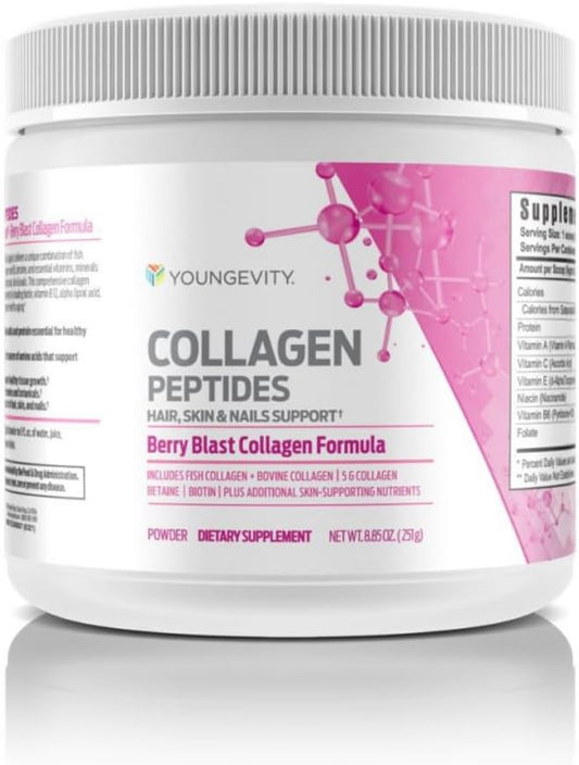 Youngevity Collagen Peptides - Hair, Skin & Nails Support - Powder Drink