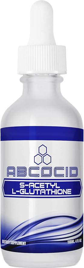 S-Acetyl L-Glutathione 95 mg, 4 Oz Liquid, 240 Servings, Made in USA, Quick Absorption, Quality Potent Ingredients, Non-GMO, GMP Certified, Cruelty-Free Products