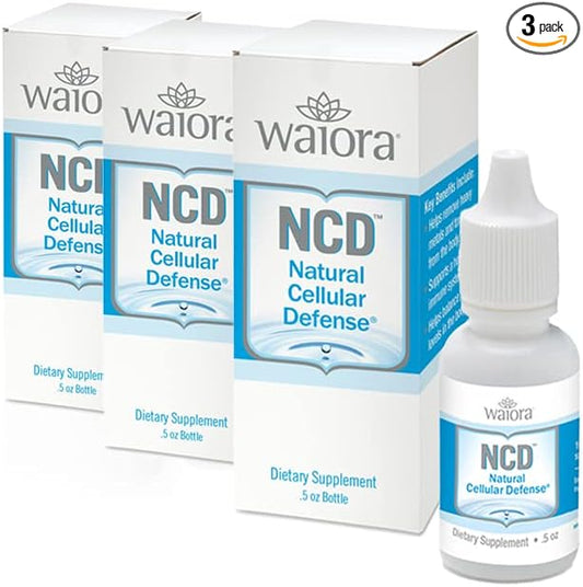 Waiora Natural Cellular Defense (NCD) Liquid Zeolite Drops, Clinoptilolite for Men & Women - Supplement for Immune, Healthy Gut Support, Cleanse, pH Balance (0.5oz Bottle, 3 Ct – 270 serv)…