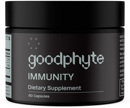 | Immunity Dietary Supplement | 60 Capsules | Naturally Occuring Enzymes That Regulate Digestion | Premium All Natural Relief from IBS, Constipation, Bloating, Gas, & Indigestion
