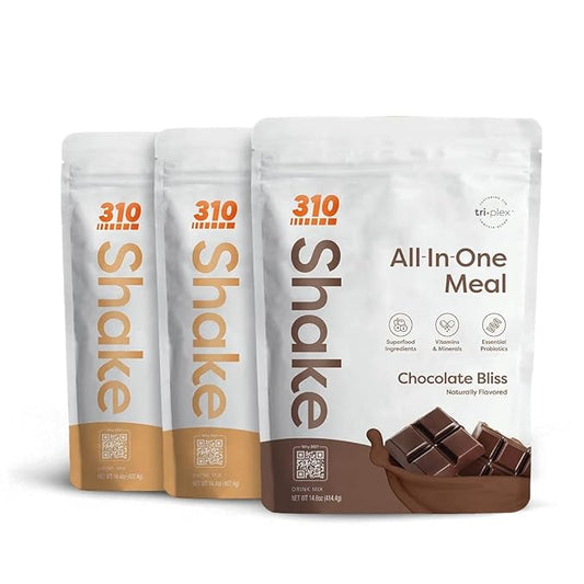 310 Nutrition – All-In-One Meal Replacement Shake - New Formula with Fiber Rich Vegan Superfood Blend - Natural Sweeteners - Low Carb Shake, Keto & Paleo Friendly - Gluten Free - 26 Essential Vitamins