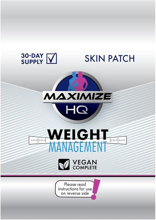 Weight Management Patches - Hoodia Appetite Suppressant - 7 Keto DHEA - 8 Hour Time-Release - Gluten Free