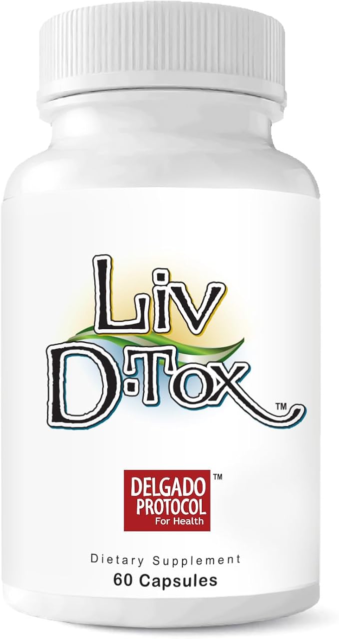 Liv D-Tox - 60 Capsules - Liver Detox and Cleanse Support Health Supplement, with Turmeric Root Extract, Milk Thristle, and Asparagus