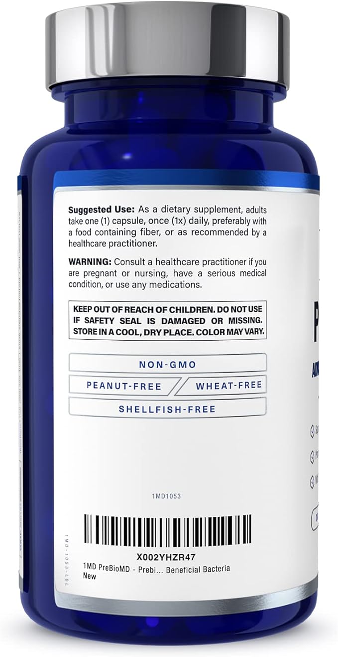 1MD Nutrition PreBioMD - Prebiotic with PreforPro | Support Healthy Digestion and Beneficial Bacteria